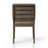 Aurora 5-Piece Extendable Dining Set for 4 – 80"–106" Latte Double Pedestal Table with 4 Upholstered Performance Leather Chairs, Elm Veneer