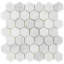 Asian Statuary Hexagon Marble Mosaics