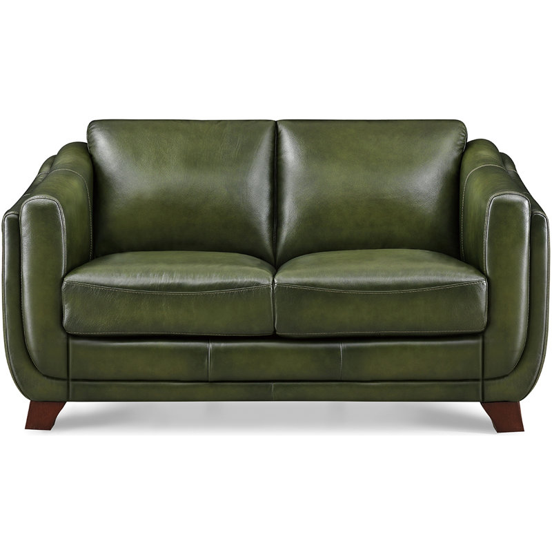 Causeuse en cuir fleur Cactier