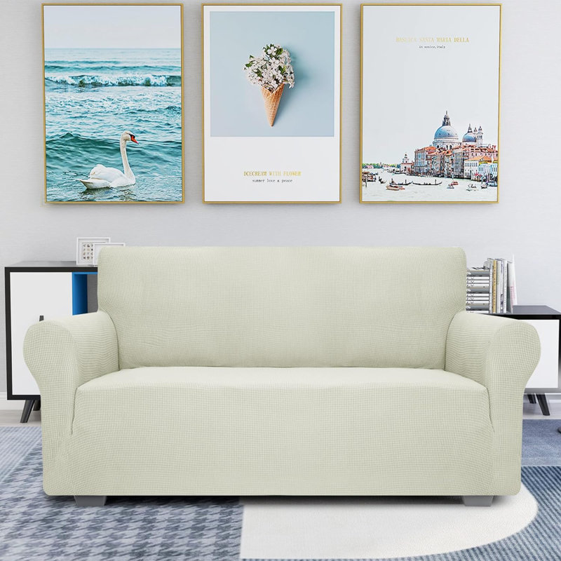 Housse pour canapé en tissu, Tissu blanc
