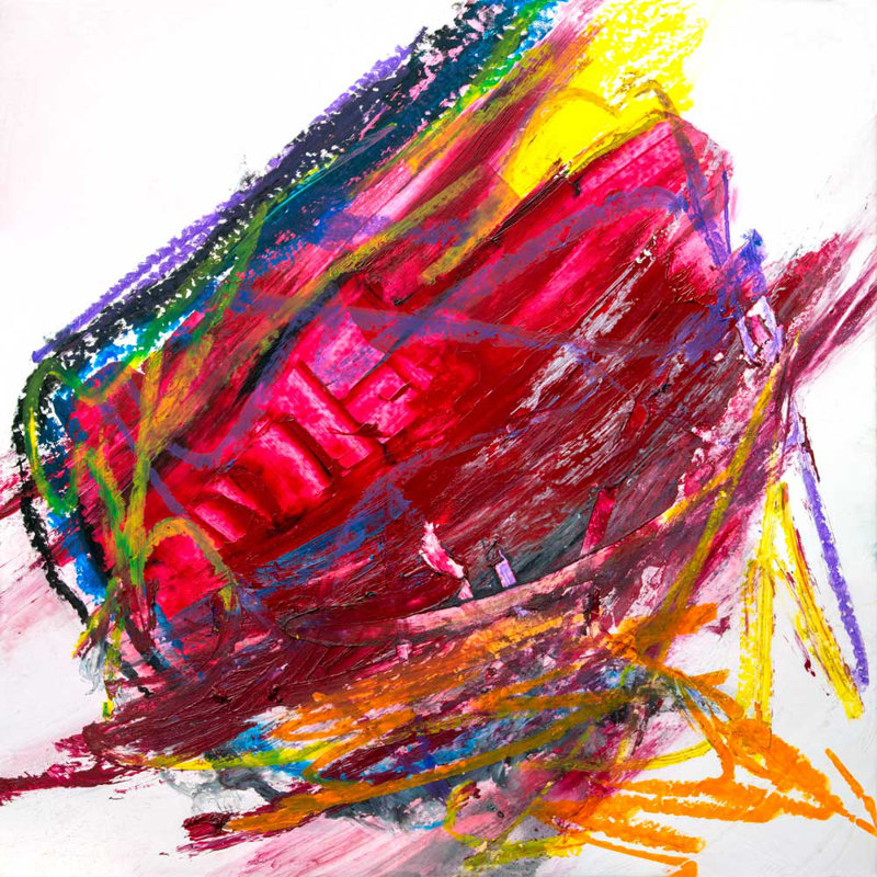 Ruby - Artist Enhanced Canvas Print, Wrapped Canvas, 48" H x 48" W x 1.5" D