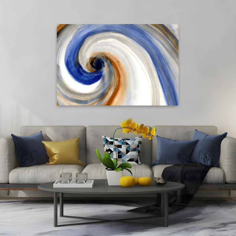 Reproduction d'art moderne abstrait abstrait, 40" H x 60" W