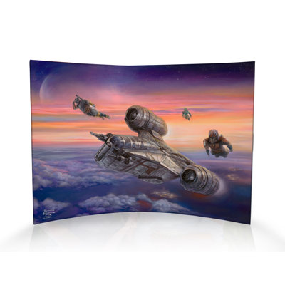 Star Wars (The Mandalorian - The Escort) Curved Acrylic Print
