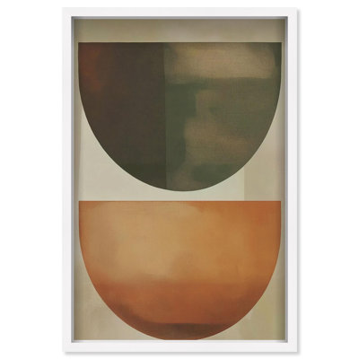 Oliver Gal Sun-Kissed Minimalism II Abstract - Luxury Shadowbox Framed Wall Art