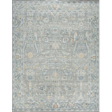 Transitional, Vintage One-of-a-Kind Rectangle 9' X 12'3" Hand Knotted Area Rug