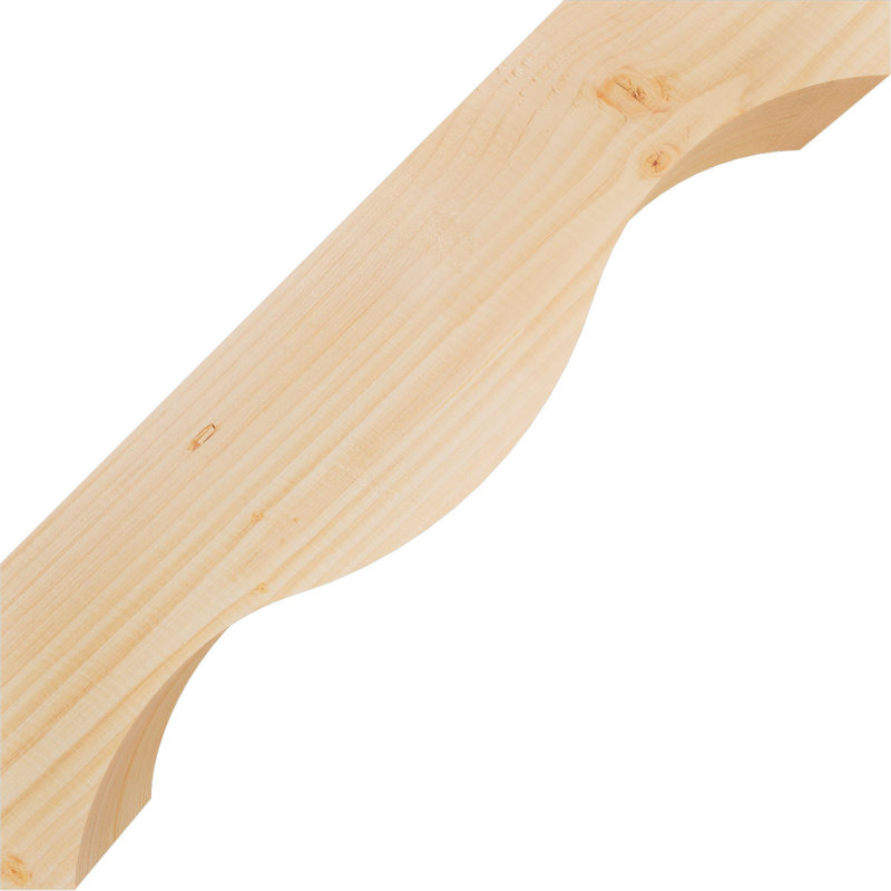Attelle de genou Funston, Sapin de Douglas, Lisse, H 22 po x l 5,5 po x P 22 po