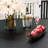 Patio Dining Set with Round Metal Dining Table and 8 Stackable PVC-coated polyester Chairs-1249698495