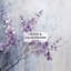 Rideau mauve à motif floral violet - 1 panneau-107808477