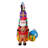 Inflatable Santa Claus On Sleigh With Reindeer And Penguin – 5.9 Feet Long With LED Lights