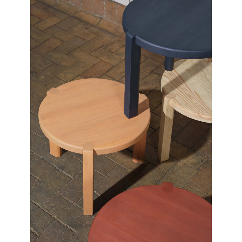Ragnesminde Solid Wood Coffee Table, Midnight Blue
