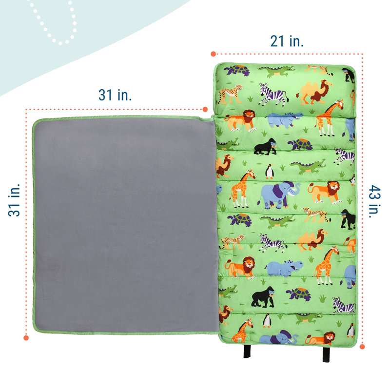 Tapis de sieste pour tout-petits Wildkin, Animaux sauvages