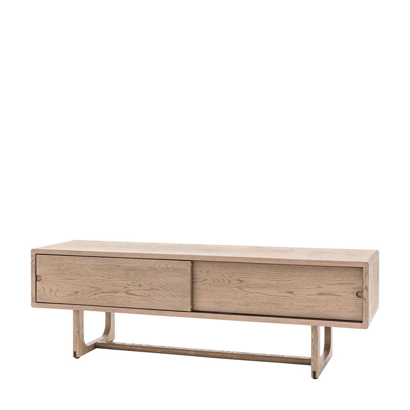 45 cm H Multimedia Storage, Smoked Oak