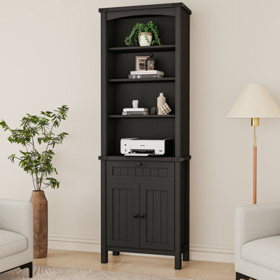 71'' Tall Standard Bookcase With Drawer And Door