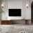 Jarisa Storage Credenza， Retracted Extendable TV Stand -Wood TV Console Media Cabinet with Storage-141817451-160683400