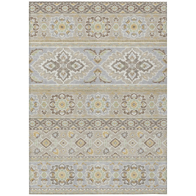 Machine Washable Indoor/Outdoor Chantille ACN2677 Tribal Rug