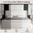 Upholstered Platform Bed With Wingback Headboard-2001593358-2001593363
