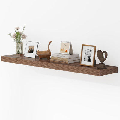 48-Inch Floating Shelf For Wall With 9.3-Inch Depth, Large Display And Storage Shelf For Bathroom, Bedroom, Living Room, Kitchen, And Office, Made From Engineered Wood