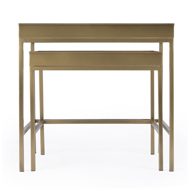 Tables gigognes 2 pièces Lenny Gold