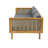 CLAREMONT 3 SEATER DAYBED WITH RATTAN ARMS (DARK GREY CUSHION)-1219569927