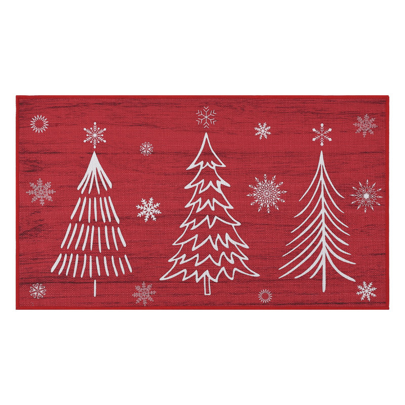 Paillasson Christmas, Rouge, L 20 po x L 32 po