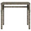Chaises longues Hokku Designs 2 pièces avec auvents et table en rotin brun-1784439122