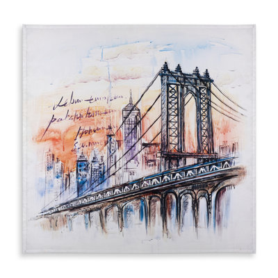 Bridge Sketch Tablecloth - Indoor/Outdoor Decor for Bedroom