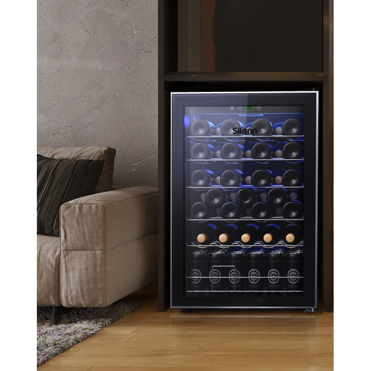 36 Bottle and 30 Can Single Zone Freestanding Wine Refrigerator