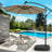 Adaija 13.5 Lb. Free Standing Umbrella Base with Wheels