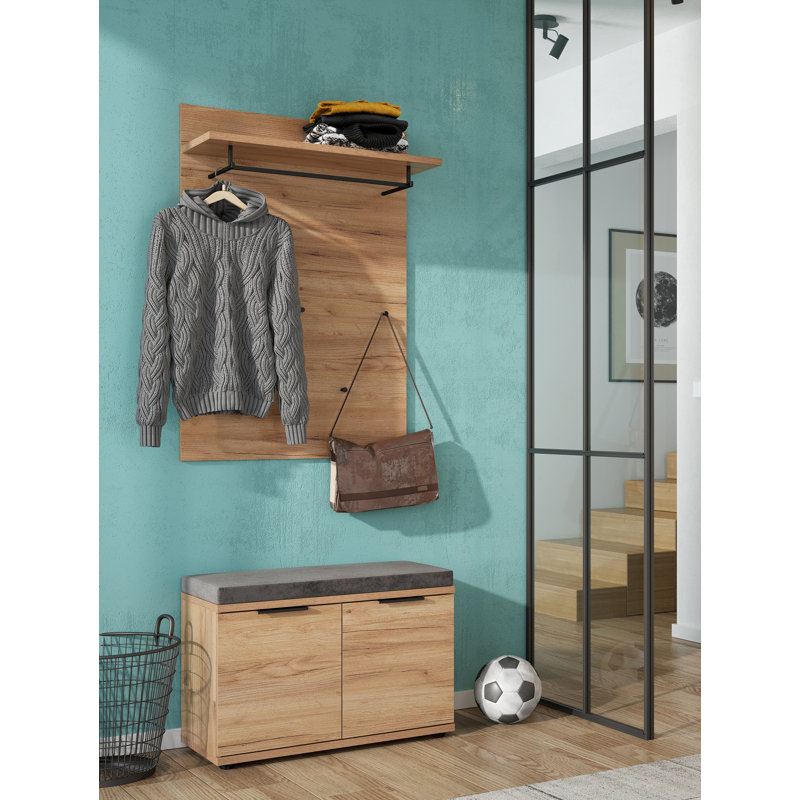 Shelton Hall Tree with Bench and Shoe Storage