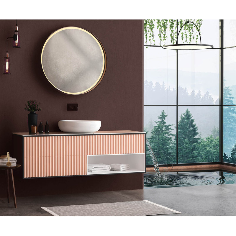 Evelina 10.05m x 70cm Textured Wallpaper Roll, Red