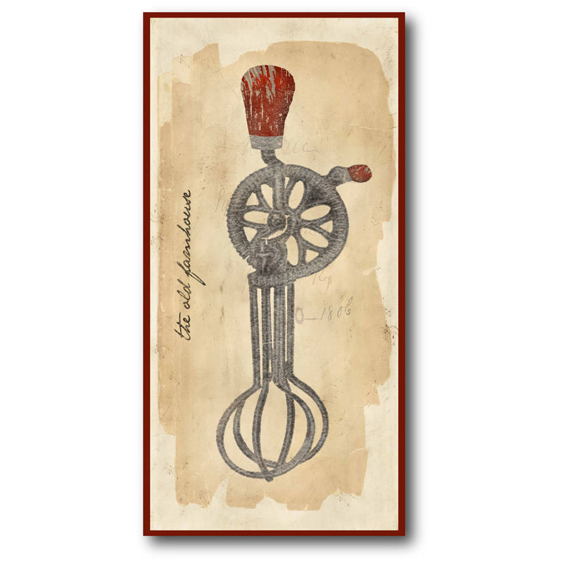 « Baking Essentials I », reproduction d’art sur toile tendue, H 24 po x l 12 po x P 1,5 po