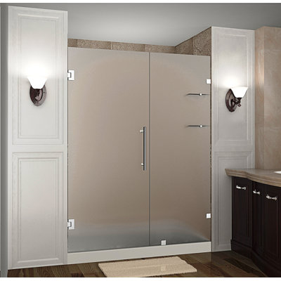 Porte de douche à charnière sans cadre l 31 po x H 72 po nautis GS
