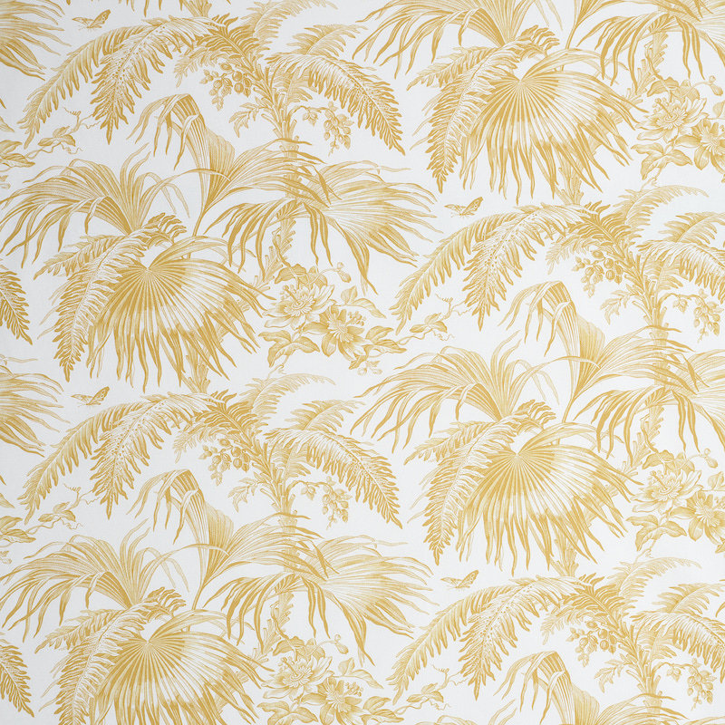 Tissu 100% coton Toile Tropique, Doré