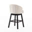 Ensemble de 2 chaises pivotantes avec tabouret de bar