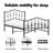 Chuang Metal Bed Frame, Sturdy Steel, No Mattress-1994501250-1994501251