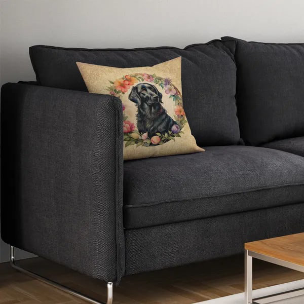Coussin décoratif d'extérieur à revêtement plat lavable à la machine pour l'extérieur, pour canapé, lit ou patio 