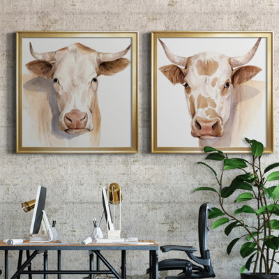 Ranch Shadow I Ranch Shadow I - 2 Piece Picture Frame Set on Canvas