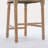 Solid Wood Bar Stools Set Of 2, Classic French Country Wooden Barstools With Upholstered Seating