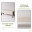 Banc en tissu de chenille décoratif moderne, banc d'entrée ergonomique rembourré avec pieds en bois massif, banc de repose-pieds rembourré pour l'espace de la chambre à coucher de vestibule-78132007-78132005