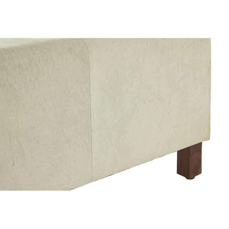 Eden Genuine Leather Upholstered Bench
