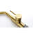 Single Pull Down Faucet In Stainless And Gold - Modern Functional Design Steel Laundry 360 Degree Rotatable Spout For Convenient Use-1705604496
