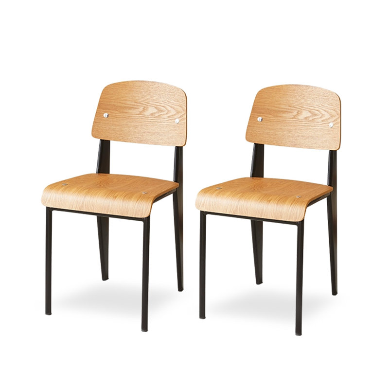 Creamy Small Household Backrest Stool, Brown/Black