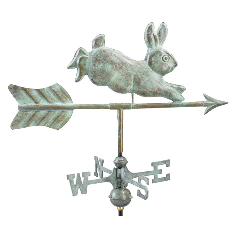 25'' H Metal Animals Weathervane, Roof Mount
