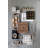 12X6" Rectangular Gray Marble Tray With Raised Edges