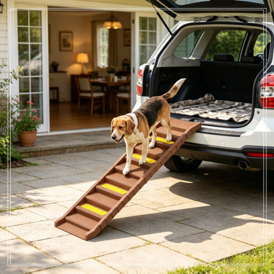 Rampe pliable pour escalier pour voiture SUV, pour grands et petits chiens