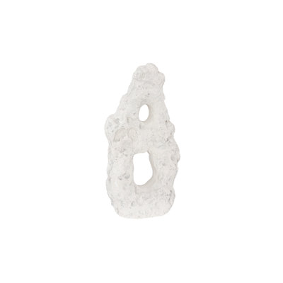 Cast Stone Table Top Sculpture, Double Hole