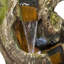 Fiberglass and Resin Tiered Woodcut Fountain-97804525