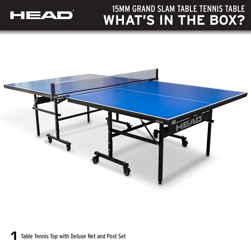 Grand Slam Blue Folding Table Tennis Table with Net