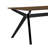 Wood Dining Table ,Walnut+Black