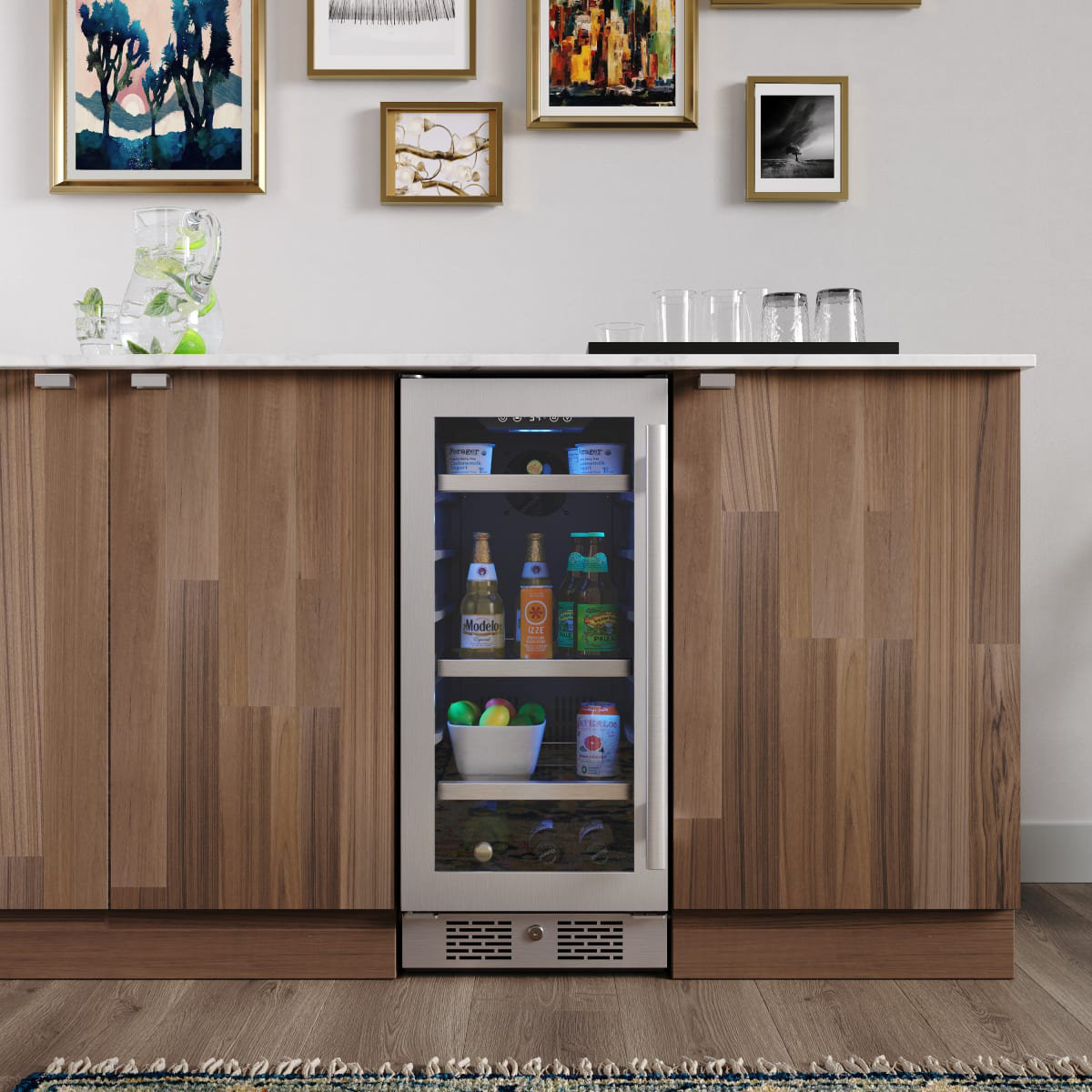 Avallon 15'' W Convertible 86 Cans (12 oz.) Beverage Cooler with Glass Door | Fridge.com